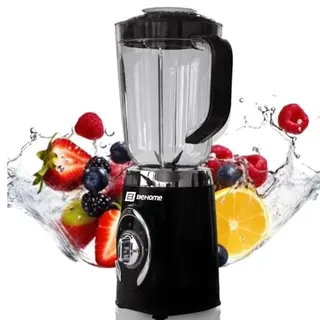 BEHOME Standmixer 1,25L - Hochleistungsgerät mit 500W, 3 Geschwindigkeiten und LED-Licht für Smoothies und Babynahrung