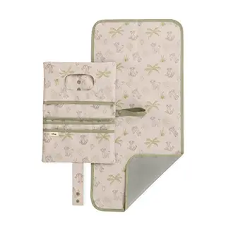Hauck Windeltasche Change N Walk für Unterwegs, Wickeltasche Organizer mit Schlaufe, abwischbar (Disney Simba Beige)