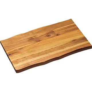 KESPER Schneid- und Servierbrett aus Akazienholz, braun, 45 x 27 x 2 cm