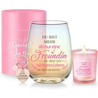 Personalisierte Weingläser für Frauen - Geschenkideen für die beste Freundin, Geburtstagsgeschenke & Dankeschön