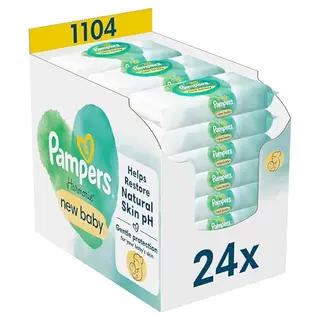 Pampers Harmonie New Baby Feuchttücher - 24 Packungen mit je 46 Tüchern