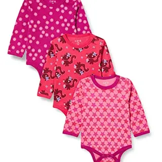 Baby Body Langarm aus 100% Baumwolle (3er Pack)