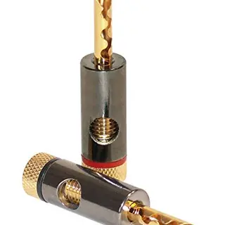 Dynavox Bananenstecker Gold - 2x rot, 2x schwarz für bis 6mm²