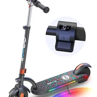 Gyroor H40 Kinder-Elektro-Scooter, 10 MPH, bunte Lichter, verstellbare Höhe für Kinder 8-12 Jahre