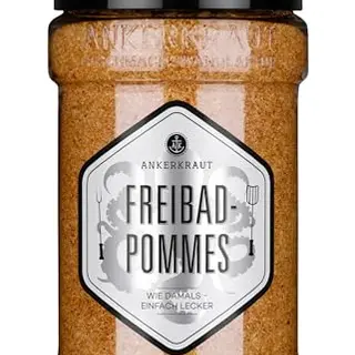 Ankerkraut Freibad Pommes Mischung 320 g im Streuer für Pommes Frites, Gewürzsalz, ideal für zu Hause