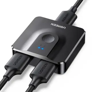 UGREEN HDMI 2.0 Switch 4K@60Hz Bidirektional, 1-in-2-out / 2-in-1-out für PlayStation, Xbox, TV, Monitor, PC