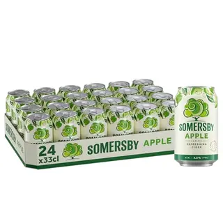 Somersby Apple Cider 0,33l Dose, 24er Pack, fruchtiger Apfel Cider, 4,5% Vol., ohne künstliche Farb- und Aromastoffe
