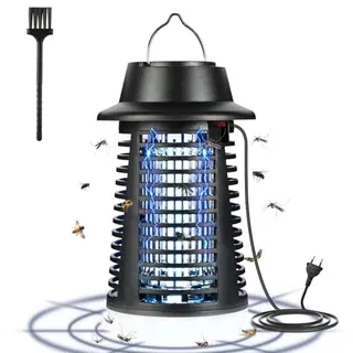 AOOWU Insektenvernichter Elektrisch mit UV-Lampe, Mückenfalle, 4200V, IPX4, anti-Insekten-Lampe für Mücken, Fliegen und Motten