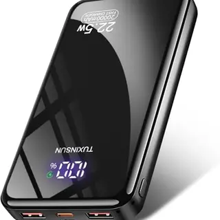 Power Bank 20000 mAh 22.5 W PD3.0 QC4.0 mit LCD, USB-C, Tragbares Ladegerät für Smartphones