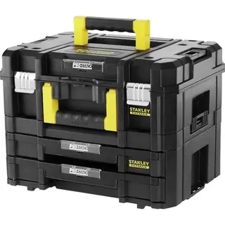 STANLEY FatMax Pro-Stack Werkzeugkoffer, 21,5L, mit 2 Schubladen, Organizern & Metallschließen