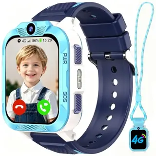 Baolubao 4G Smartwatch für Kinder mit GPS, Telefon, SOS-Taste und Schulmodus