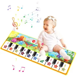 Musikmatte für Babys ab 1 Jahr, Klaviermatte für Kinder, Geschenkidee für 1-4 Jahre, Weihnachten & Geburtstagsgeschenke