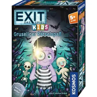 EXIT® Das Spiel Kids – Gruseliger Rätselspaß ab 5 Jahren für 1-4 Kinder, wiederholbar, Halloween Escape Room