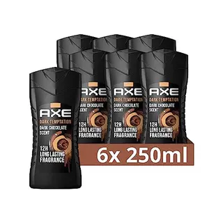 Axe 3-in-1 Duschgel & Shampoo Dark Temptation - 6x 250 ml für langanhaltende Frische und Duft