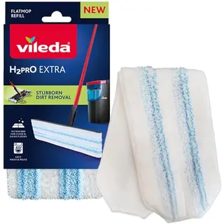 Vileda H2PrO Bodenwischer Ersatzbezug, mikrofaser, für alle Hartböden, waschbar, langlebig, 1er Pack