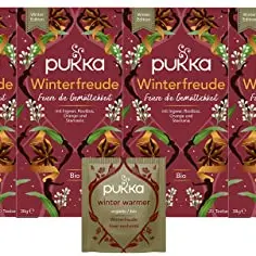 Pukka Tee Set, Bio Kräutertee 'Winterfreude', 4er Pack, 80 Teebeutel