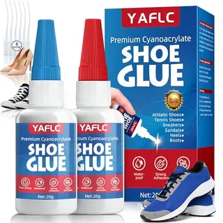 Schuhkleber Extra Stark Wasserfest 40g – Hitzebeständiger, transparenter Schuhsohlenkleber für Turnschuhe, Lederschuhe, Sandalen & Hausschuhe