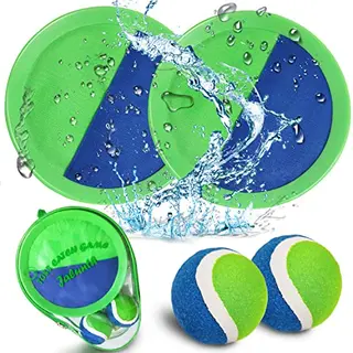 Jalunth Klettballspiel für Kinder und Erwachsene – Strand- und Gartenspiel, Wurfspiel, Outdoor-Spielzeug für 2-10 Jahre