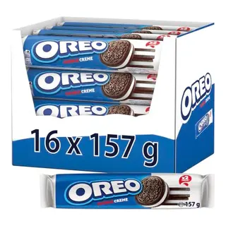 OREO Double Chocolate Kekse mit Vanille-Crème, 157 g (16er-Pack)