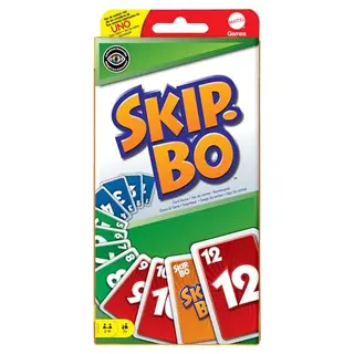 Mattel Games Skip-BO - Kartenspiel für die Familie, für 2-6 Spieler, ab 7 Jahren