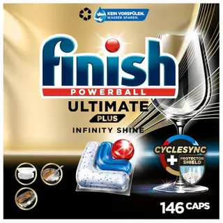 Finish Ultimate Plus Infinity Shine Geschirrspültabs, 2 x 73 Stück