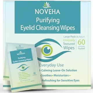 Augenlid- und Wimperntücher für empfindliche Augen, sanfte Reinigung bei Juckreiz, Gerstenkorn & Blepharitis, hypoallergen