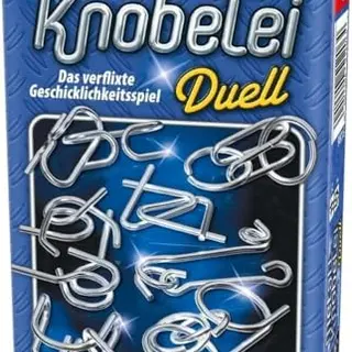 Schmidt Spiele Duell Metall-Knobelei, Reisespiel in Blau