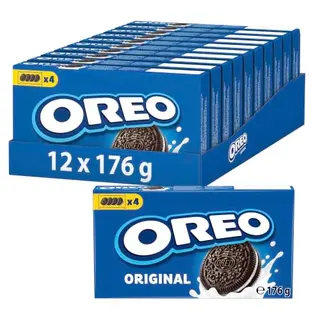 OREO Original Schokoladenkekse mit Vanillecreme, 176 g