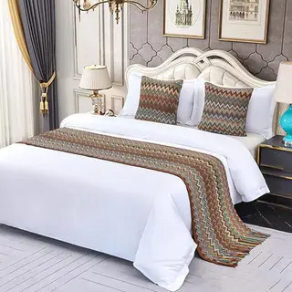 Boho-Bettschals für Kingsize-Betten mit Quasten, gestrickter Überwurf, Tagesdecke, Bettwäsche, Hotel- und Zuhause-Deko