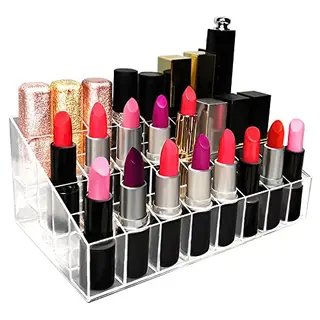 TACYKIBD Lippenstift Organizer und Halter – Make-up Aufbewahrung, transparent, 40 Plätze