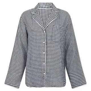 HUNKEMÖLLER Pyjamatop Flanel Essentials Peacoat XS