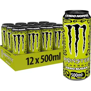 Monster Energy® Lando Norris Energy-Drink mit Melonen-Yuzu-Geschmack, zero Zucker und Kalorien, in praktischen 12er 500 ml Dosen