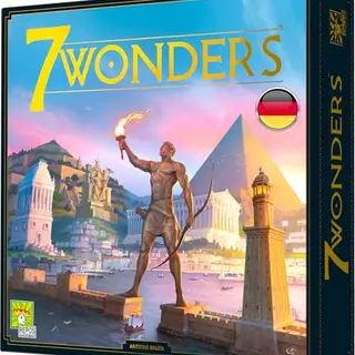 7 Wonders Grundspiel – Kennerspiel des Jahres 2011, Strategiespiel für 3-7 Spieler ab 10 Jahren, ca. 30 Minuten