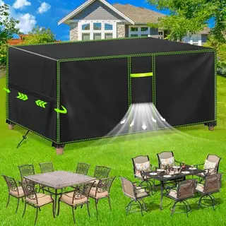 FORTRY Gartenmöbel Abdeckung Wasserdicht, 420D, winterfest, 170x94x71cm