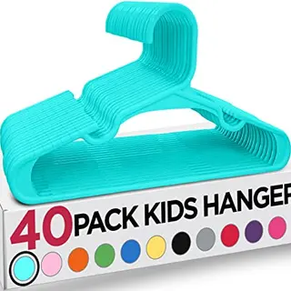 Utopia Home 40 Kinderkleiderbügel - 11,5“ für Baby und Kinder, Blaugrün