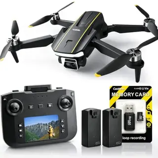 Faltbare Drohne mit Kamera und LCD-Fernsteuerung, 36 Min Flugzeit, 90° Kamera, 2 Akkus, 8GB MicroSD, CHUBORY A68