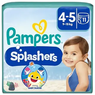 Pampers Splashers Schwimmwindeln Größe 4-5, 11 Stück - Sicherer Schutz im Wasser