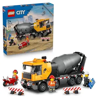 LEGO City Betonmischer - Spielzeug-Baufahrzeug mit 3 Minifiguren - Perfektes Geschenk für Jungen ab 7 Jahren