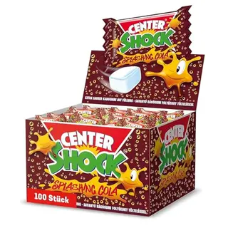 Center Shock Cola Kaugummis, 100 Stück, extra-sauer, ideal für Party, Geburtstag und Feiern, 400g