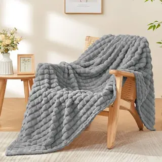 BEDELITE Kuscheldecke Flanell, grau, 150x200 cm