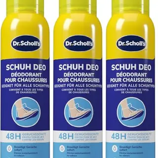 Scholl Fresh Step Geruchsstopp Schuhspray 3x150 ml gegen Gerüche für frische Schuhe