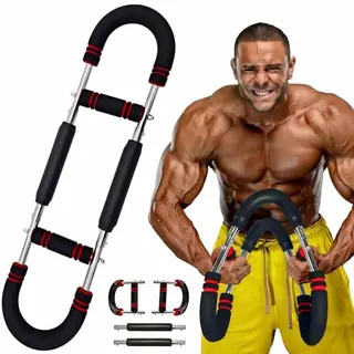 Brust- und Armtrainer für Männer, verstellbar bis 50 kg, tragbares Fitnessgerät für Zuhause