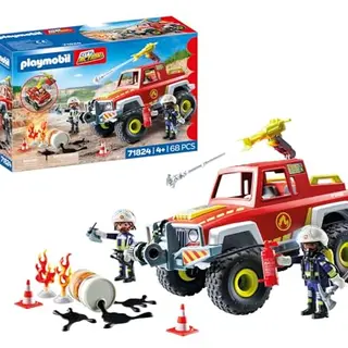 PLAYMOBIL City Action Feuerwehrtruck – Spielzeugauto für Kinder ab 4 Jahre