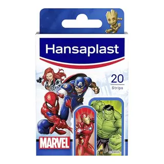 Hansaplast Marvel Kinderpflaster, wasserabweisend, hautfreundlich & schmerzfrei zu entfernen, 20 Stück