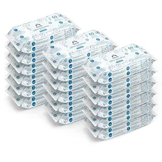 Mama Bear Ultra Sensitive Baby Feuchttücher, Unparfümiert, 1080 Stück (18 Packungen)