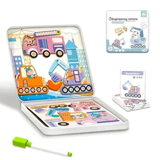 Magnetspiel - Magnetische Puzzle für Kleinkinder, Tragbares Reisespielzeug ab 3 Jahren