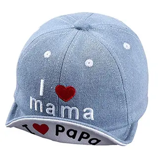 ITODA Kindercap Denim Baseballcap für Mädchen und Jungen, verstellbar, Sonnenhut für 1-2 Jahre