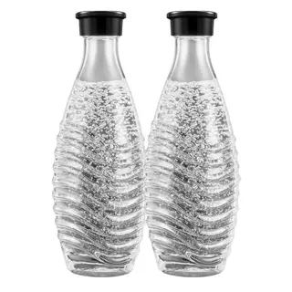 Sodastream Glaskaraffen 0,7L, 2er-Pack – passend für CRYSTAL & PENGUIN, spülmaschinenfest