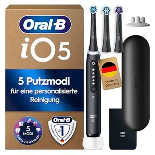 Oral-B iO Series 5 Elektrische Zahnbürste, Schwarz