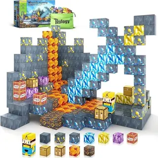 Magnetische Bausteine - Build Mine Sword Edition, Magnet Spielzeug für Kinder ab 3 Jahren